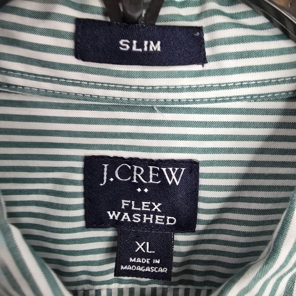 J.Crew Mens Slim Fit Cotton Green Casual Button Down Shirt  Size XL - Picture 6 of 15